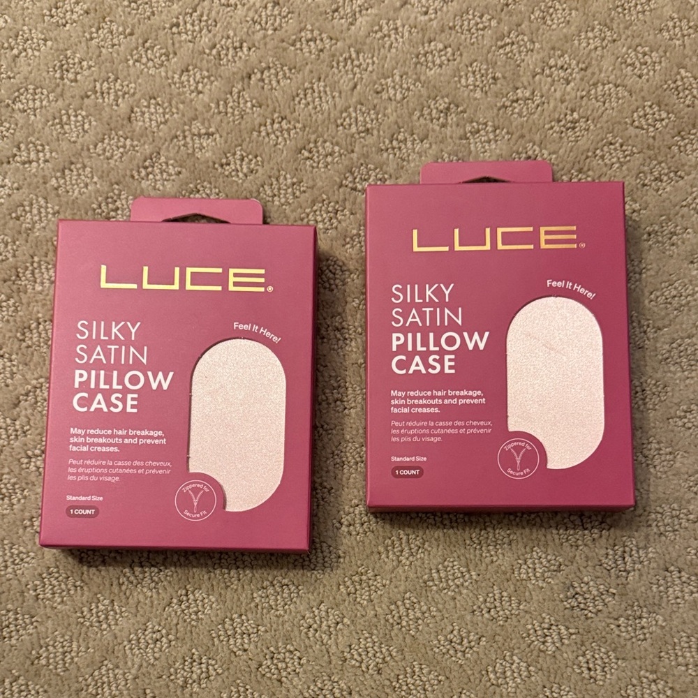 Luce Silky Satin Pillowcase Set from Saks